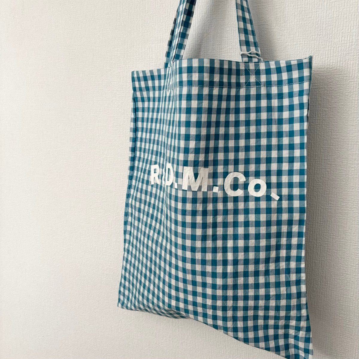 オールドマンズテーラー GINGHAM CHECK TOTE BAG・Peacock | it