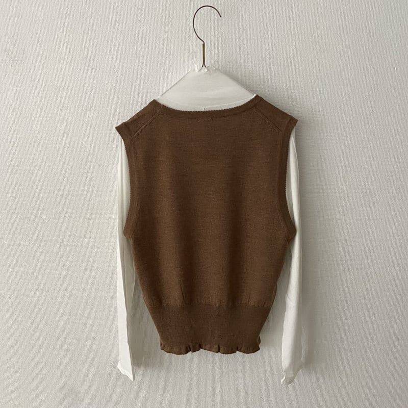 ホームスパン　ニットベスト homspun 梳毛ベスト | itonowa Life ONLINE STORE