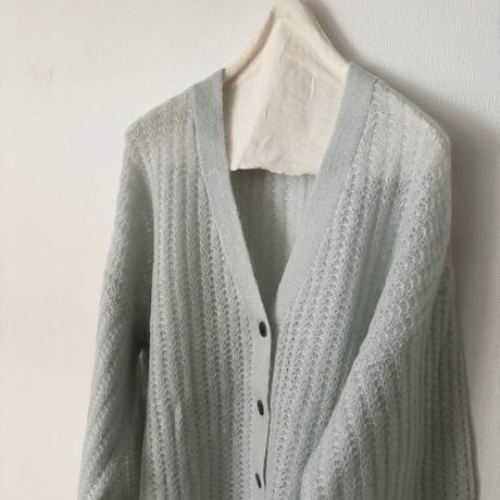 yuni wool Mohair Nylon カーディガン