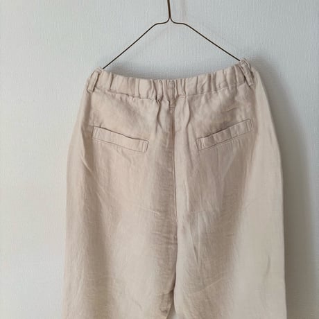 Hands of creation 40/- Twill Linen 起毛 ゆるオーバルパンツ