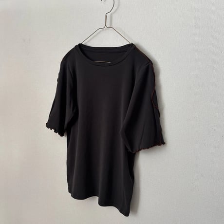 qiri コットン強撚フライス 半袖カットソー