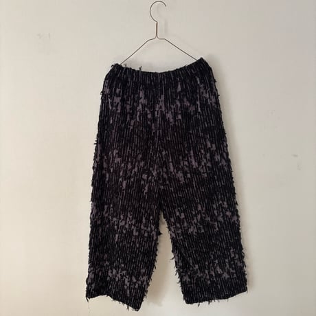 qiri   mineral gather wide pants ・クロ