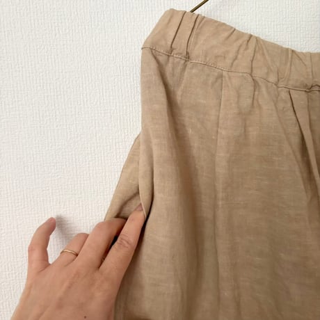 qiri turn flower embroidery curve pants