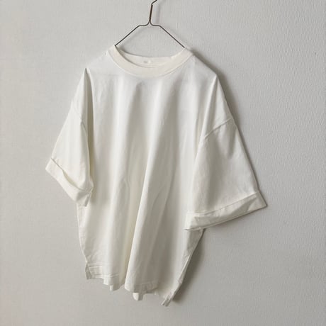 OUVERT KANDOU天竺 ロールアップスリーブ プルオーバー
