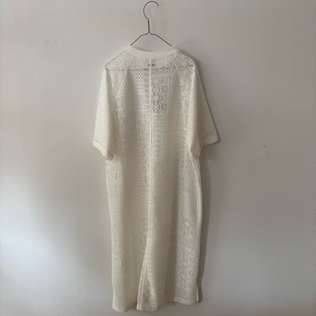 TISSU パッチワークレース スリットワンピース