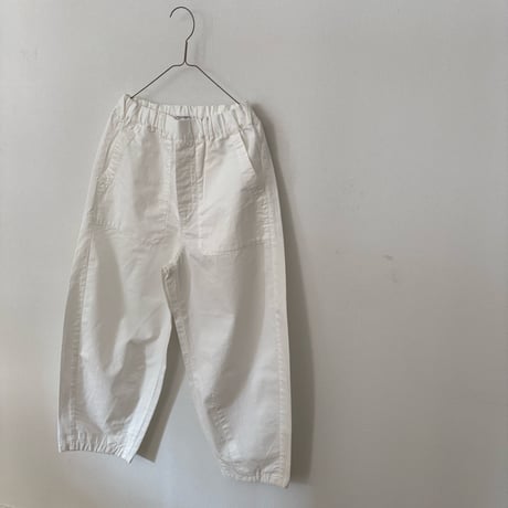 Hands of creation コットンリネンツイル イージーワークバレルパンツ
