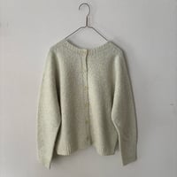 Hands of creation  スラブヤーンニット 5G針抜き 2wayカーディガン