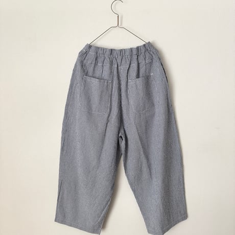 NATURAL LAUNDRY サッカーギンガムチェック エッグパンツ