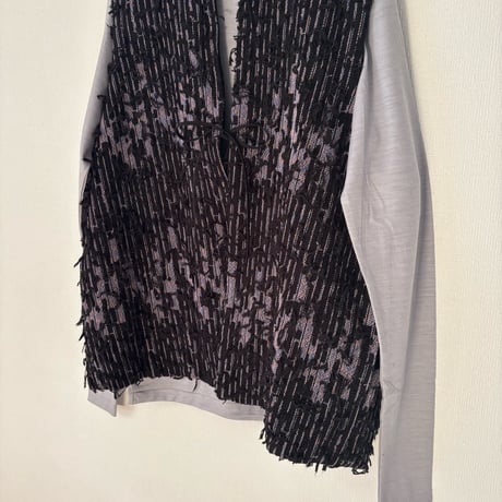 qiri   mineral reversible vest ・クロ
