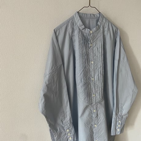 UNIVERSAL TISSU  ナチュラルタイプライタークラシックロングシャツ