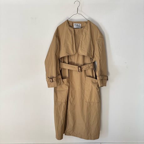 オールドマンズテーラー  GARMENT DYE NO COLLAR TRENCH COAT