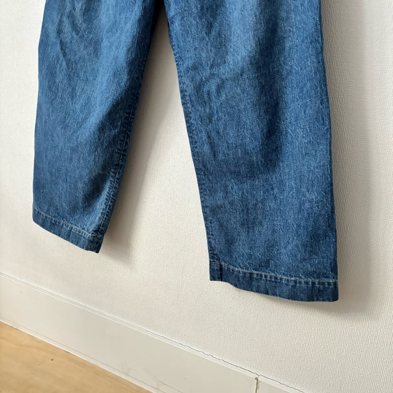 オールドマンズテーラー TUCK DENIM WIDE PANTS (VINTAGE LIK オールドマンズテーラー TUCK DENIM WIDE PANTS (VINTAGE LIK