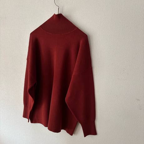 yuni  コットンスムース 2way high neck knit