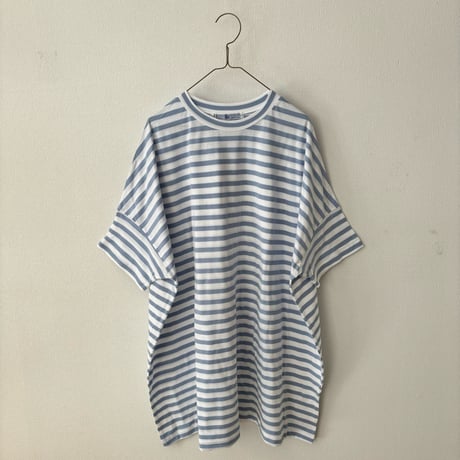 オールドマンズテーラー　GAUZE BOUDER OVERSIZE HALF T SHIRT