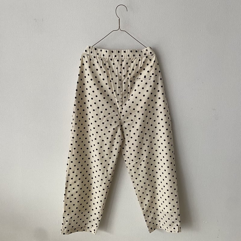 Hands of creation コットンキュプラドットイージーパンツ Hands of creation コットンキュプラドットイージーパンツ