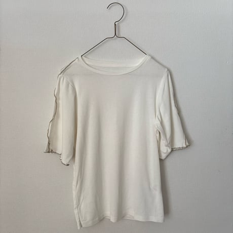 qiri コットン強撚フライス 半袖カットソー