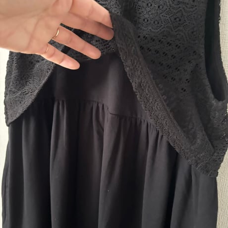TISSU パッチワークレース コンボワンピース