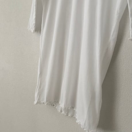 Hands of creation シアーストレッチ フライス ラグランハーフスリーブプルオーバー