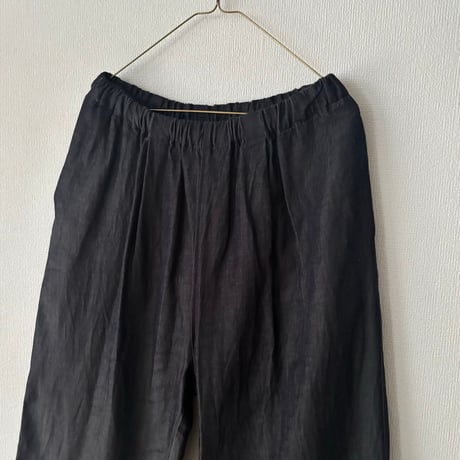 yuni  レーヨンコットン soft denim relax cropped pants