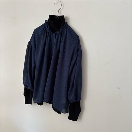 somewearclothing  ネックギャザーフリルブラウス