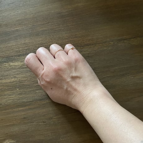 mamelon×itonowa Life  line pearl  ring