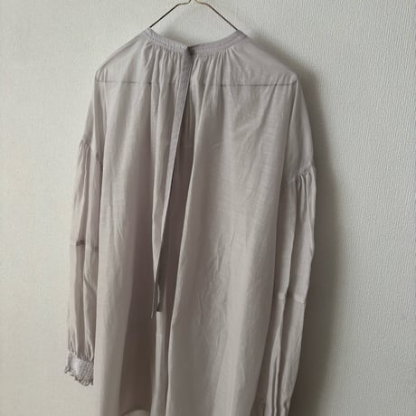 yuni コットンキュプラ gather sleeves blouse