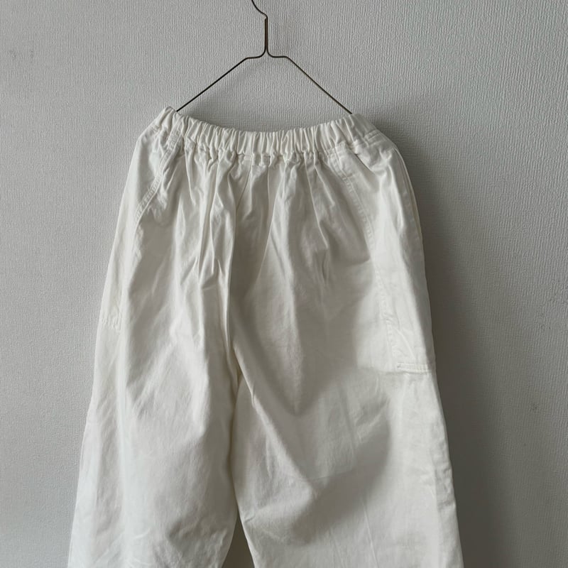 homspun 10オンスデニムギャザーパンツ ・ホワイト | itonowa Life ON