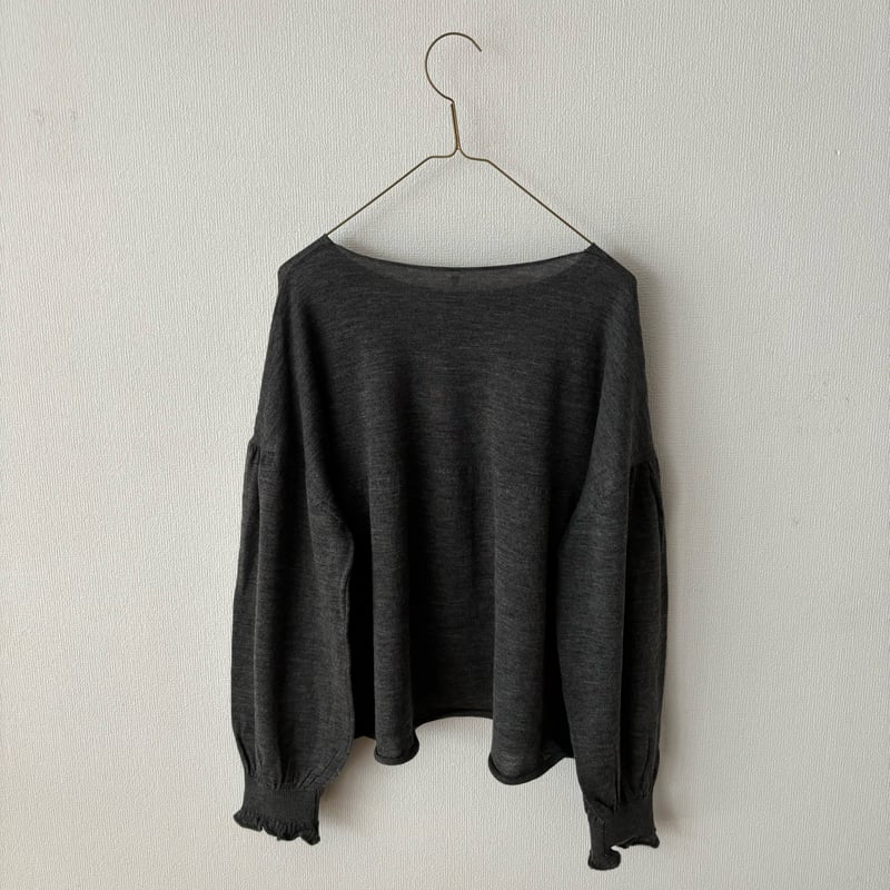 新品　gasa ガサグルー　パフスリーブニット アニュアンス anuans カシミヤブレンドパフスリーブニットプル