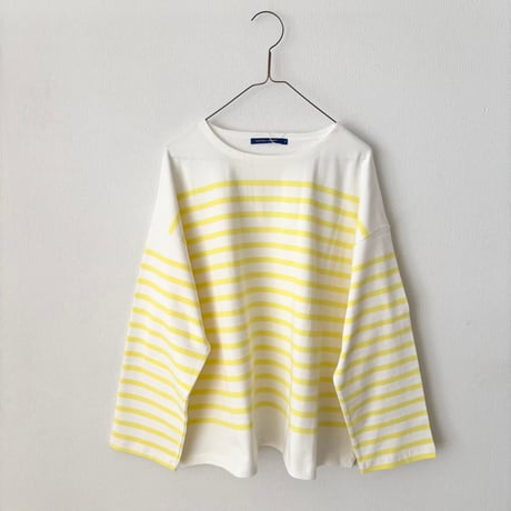 NATURAL LAUNDRY　バスクボーダーしかくい広くプルオーバー