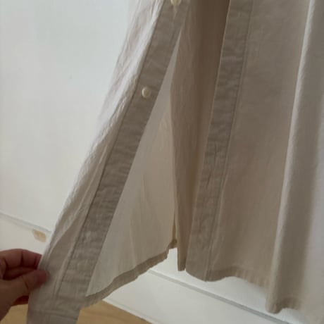 buoy buoy  強撚POPLIN 製品染 HOODIE DRESS