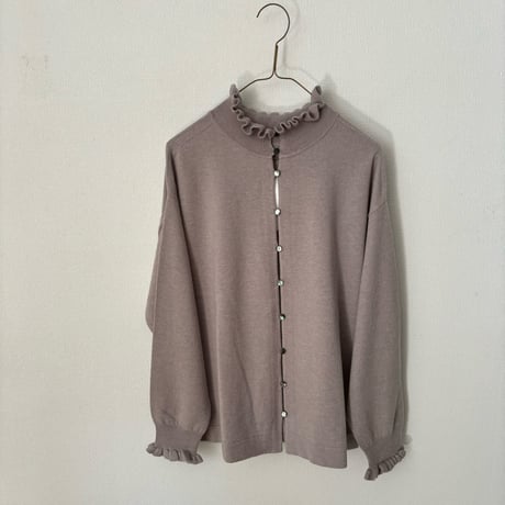 Hands of creation  super merino ポイントフリル2wayカーディガン