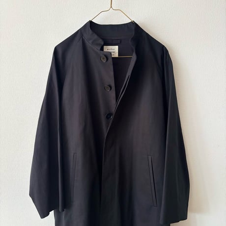 atelier naruse FORMAL コットンスタンドカラーコート