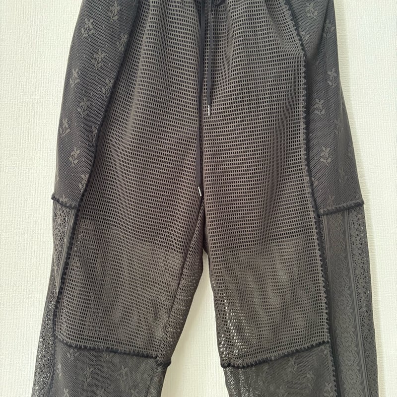 qiri patchwork lace gather pantsチャコール | itonow