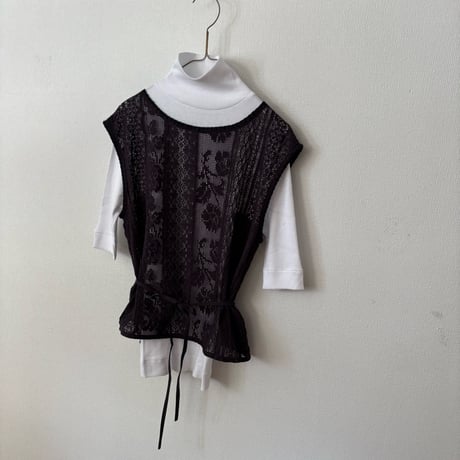 qiri   lasew ノースリーブ blouse
