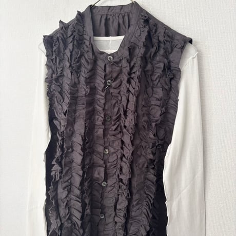 yuni 60/-強撚ストレッチフライス クルーネックプルオーバー