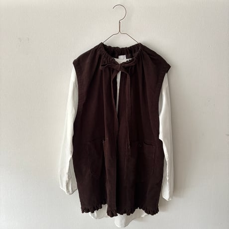 【新品未使用】buoy buoy ORGANIC コットン リネン シャツドレス 新品未使用】buoy buoy ORGANIC コットン リネン シャツドレス