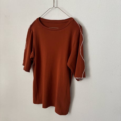 qiri コットン強撚フライス 半袖カットソー