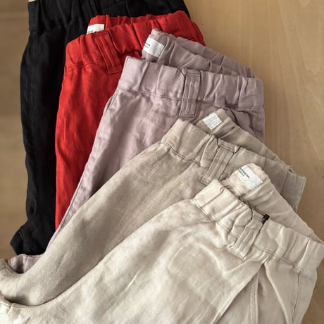Hands of creation 40/- Twill Linen 起毛 ゆるオーバルパンツ