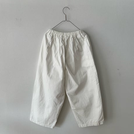 homspun 10オンスデニムギャザーパンツ ・ホワイト