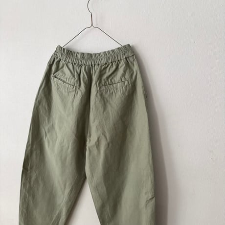 Hands of creation 綿麻バックサテン オーバルパンツ