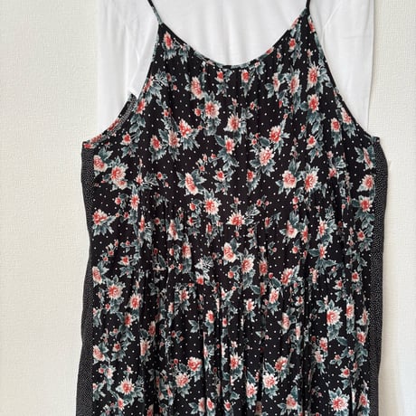yuni print tiered jumper skirt