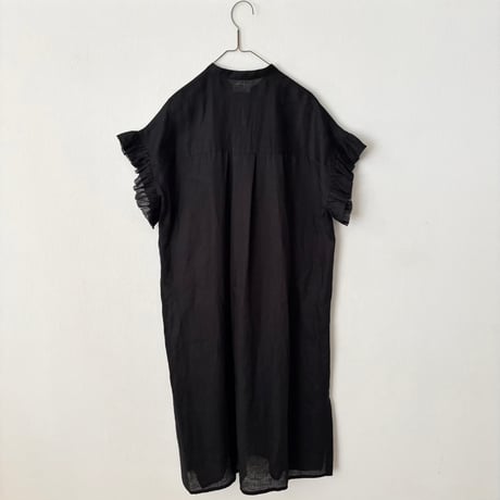 yuni 60/1 Linen gather sleeves ワンピース