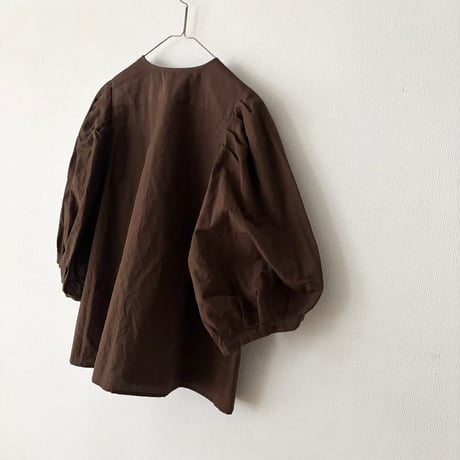 オールドマンズテーラー COTTON LINEN SILK WASHER BOLERO・Brown