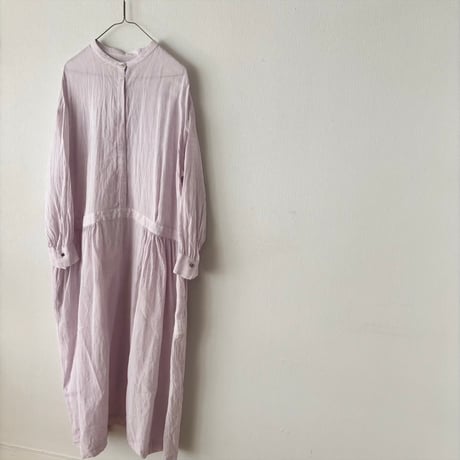 atelier naruse linen shirt  one-piece ・lavender pink