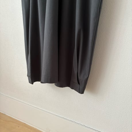 atelier naruse コットンカットソーコクーンワンピース  ダークグレイ