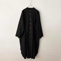 yuni コットンキャッチワッシャー タックシャツワンピース