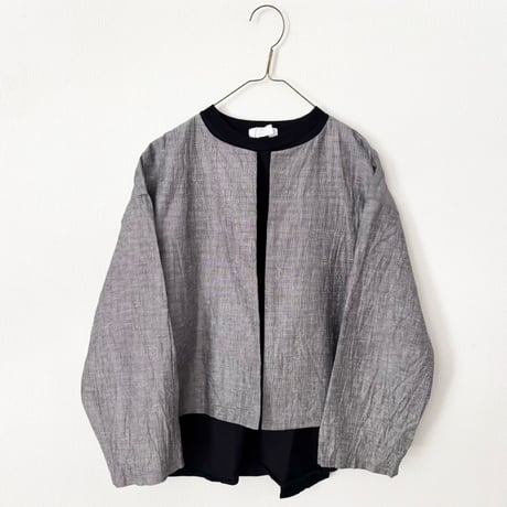yuni Linen Cotton Polyester washer haori blouse
