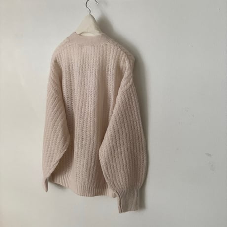 yuni wool Mohair Nylon カーディガン