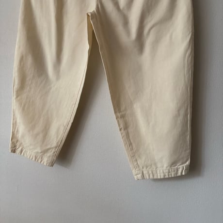 Hands of creation Organic Cotton 20/-Slub Serge イージーオーバルパンツ