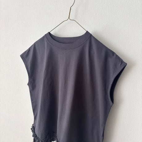 Hands of creation USAコットン ヘムフリルTシャツ